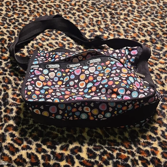 LeSportsac Colorful Heart Print Crossbody Bag - Picture 3 of 5